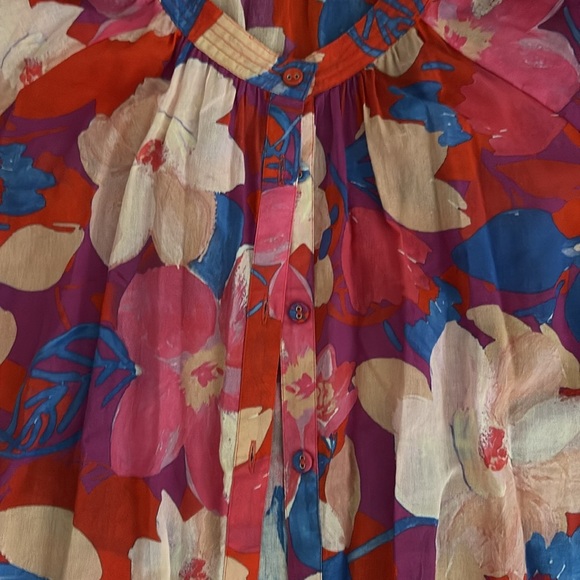 Johnny was GIVERNEY GARDENS RAGLAN POET BLOUSE - Picture 4 of 5